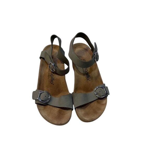 Birkenstock Papillio Size 9/ EU 40 Soley Adjustable Wedge Sandals Leather - Picture 2 of 8